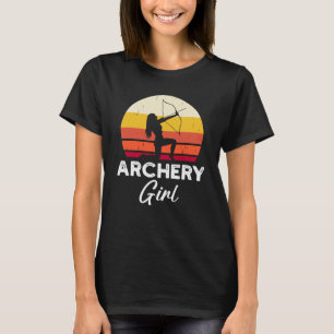 Bogenschützen Mädchen Bogen und Pfeil T-Shirt