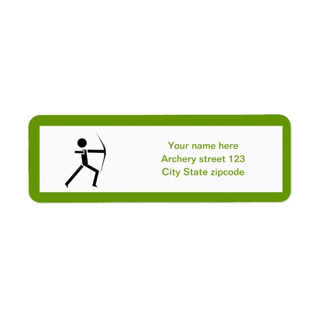 Bogenschützen mit seinem Bogenschwarz, grüner Boge (Vorne)