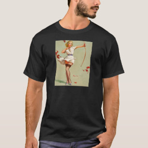 Bogenschützen-Pin-Up-Girl T-Shirt