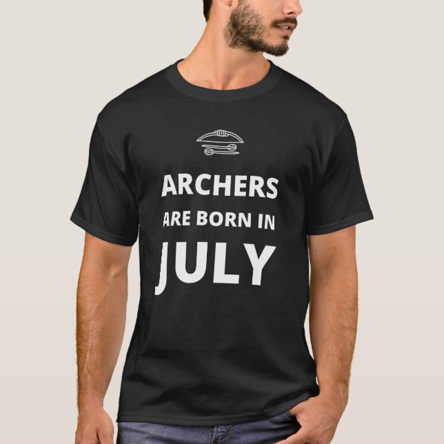 Bogenschützen sind im Juli geboren T-Shirt (Vorderseite)