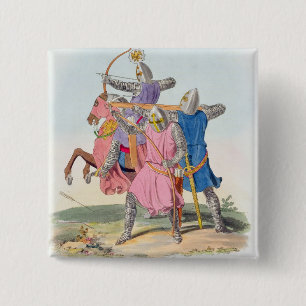 Bogenschützen und ein Kreuz-Bogenschütze, 1312, Button