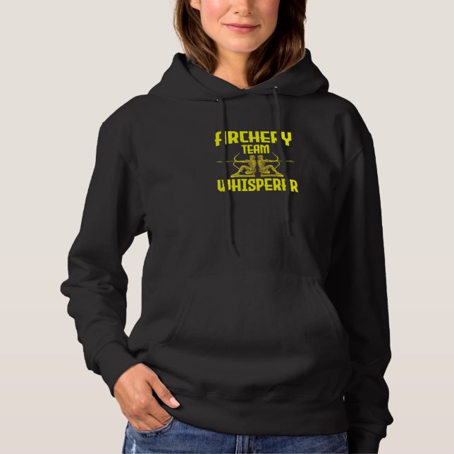 Bogenschützenteam-Flüsterer  Bogenschütze Bogen Bo Hoodie (Vorderseite)