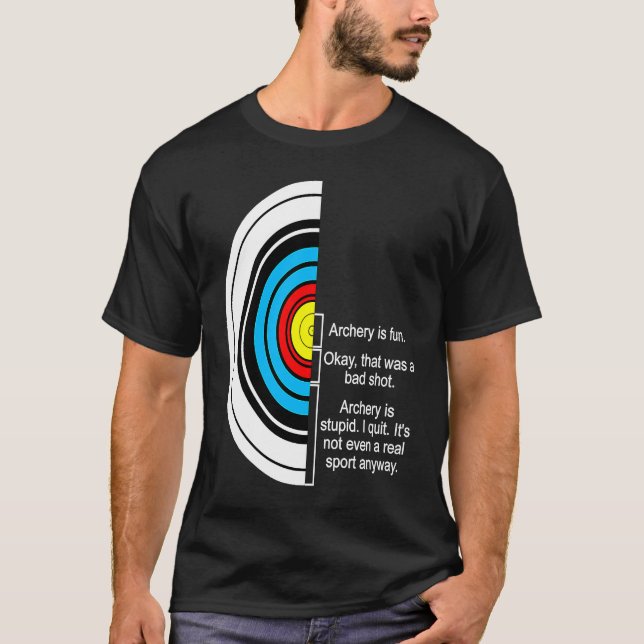 Bogenverbindung Bow Archery Joke Jagd Jagd Arr T-Shirt (Vorderseite)