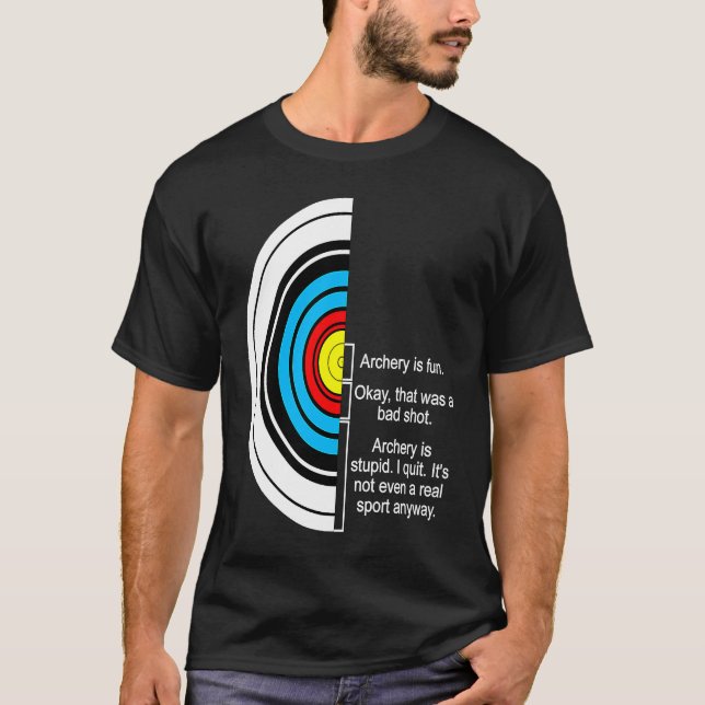 Bogenverbindung Bow Archery Joke Jagd Jagd Arr T-Shirt (Vorderseite)