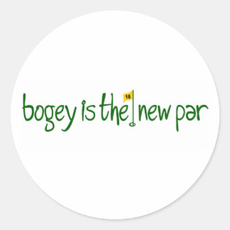 Bogey ist der neue Par Runder Aufkleber