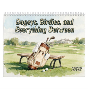 Bogeys, Birdies und alles dazwischen Lustiger Golf Kalender