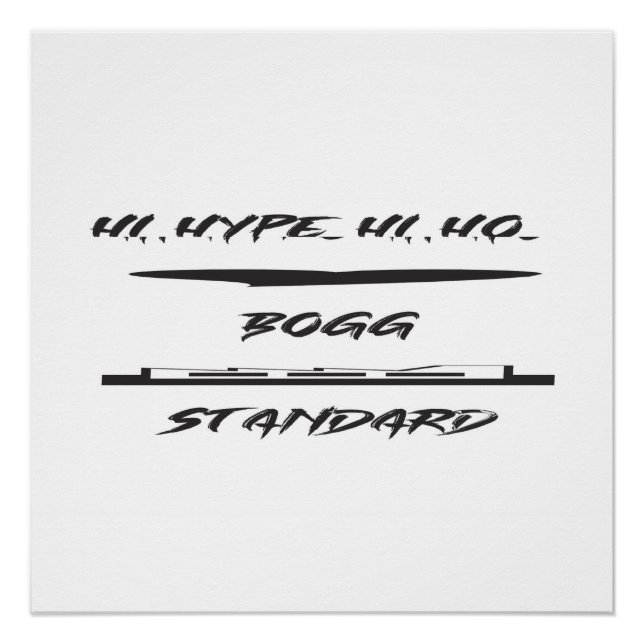 BOGG STANDARDSJOKE FUN WORTE POSTER (Vorderseite)