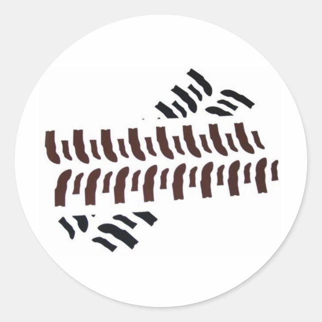 Bogger Tracks Runder Aufkleber (Vorderseite)