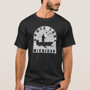 Bogie Lake Fischen Michigan T-Shirt