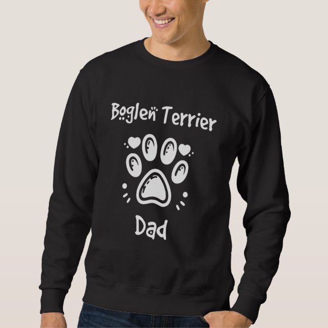 Boglen Terrier Vater Beagle Boston Terrier Mischli Sweatshirt (Vorderseite)