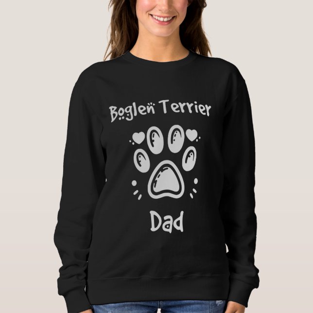 Boglen Terrier Vater Beagle Boston Terrier Mischli Sweatshirt (Vorderseite)