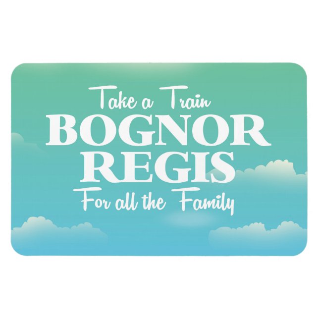 Bognor Regis Vintage Reiseplakat Magnet (Horizontal)