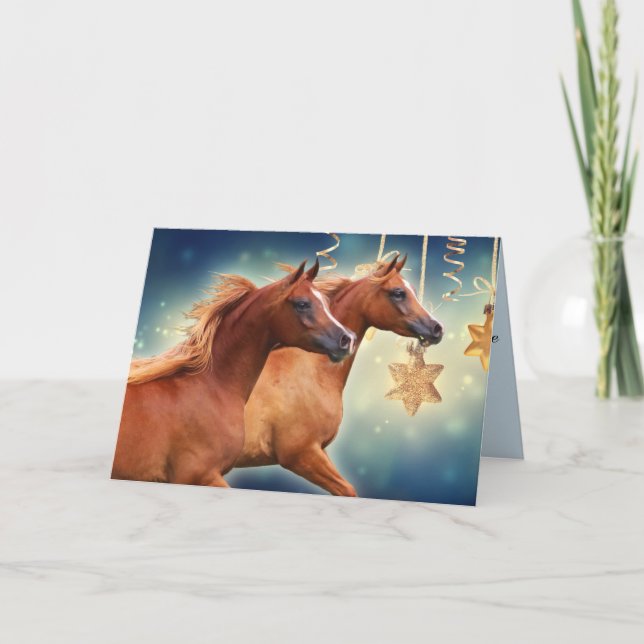 BOGO Colts Blue Holiday Card Feiertagskarte (Vorderseite)