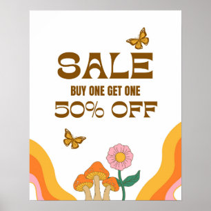 BOGO zu 50% Rabatt auf Verkauf, Einzelhandel Poste Poster