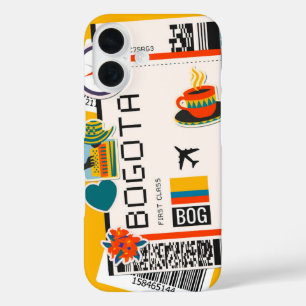 Bogotá Boarding Pass - Kolumbien Kultur iPhone 16 Hülle