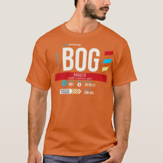Bogota BOG Airport Code Gepäckstück Tag 1 T-Shirt