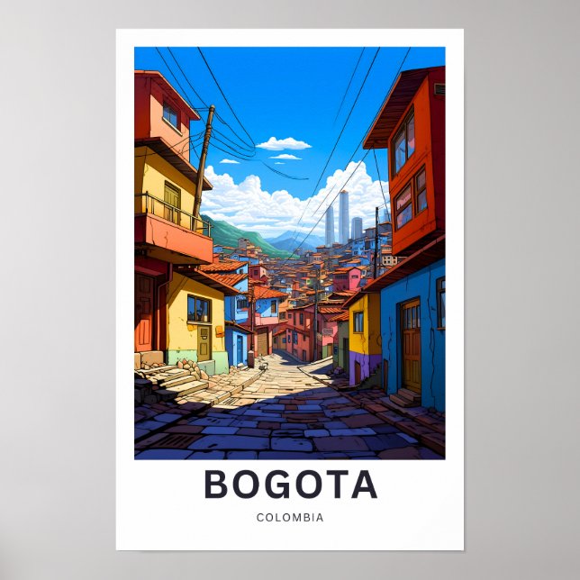 Bogota Colombia Travel Print Poster (Vorne)