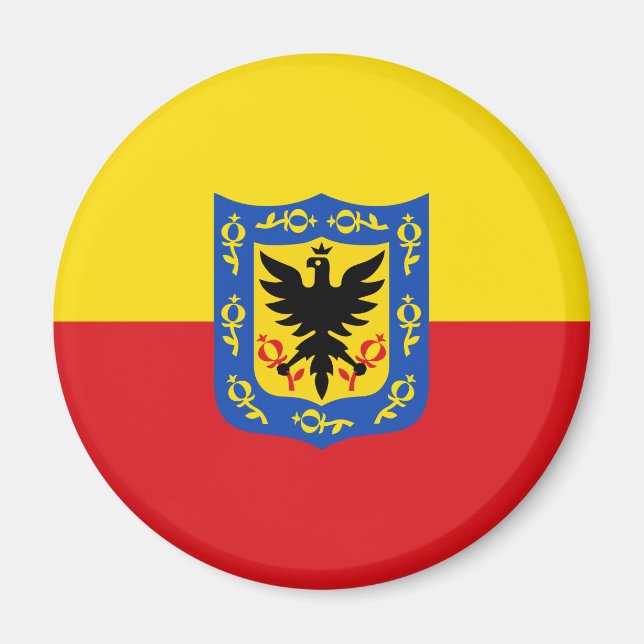 Bogota-Flagge Kolumbien-Symbol Magnet (Vorne)