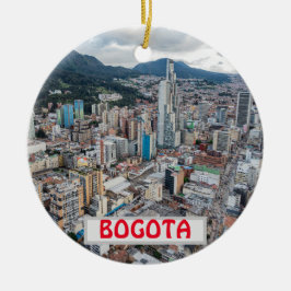 Bogota Kolumbien Panorama Weihnachtsschmuck