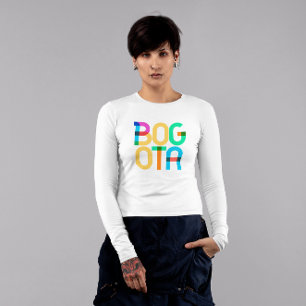 Bogota Kolumbien Pop-Art-Buchstaben T-Shirt