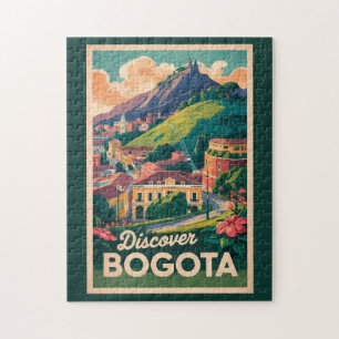 Bogota Kolumbien Reise Kunst Vintage Puzzle