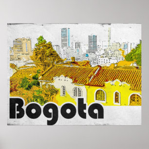 Bogota Kolumbien Vintag Poster