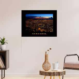 Bogotá Night Panorama Poster