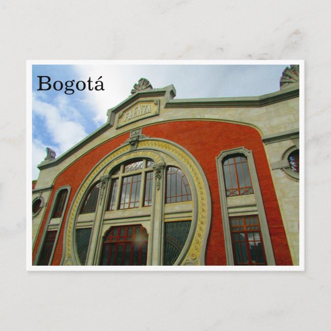 Bogotá rund postkarte (Vorderseite)