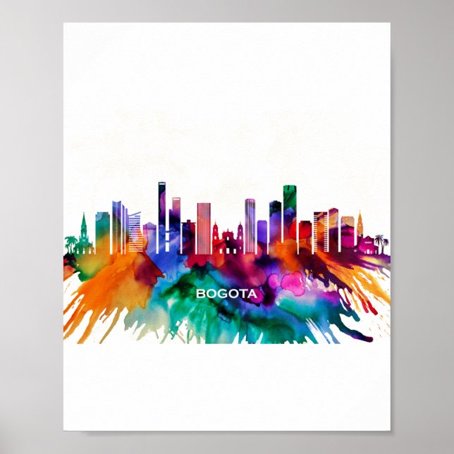 Bogota Skyline Poster (Vorne)