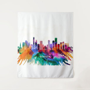 Bogota Skyline Wandteppich