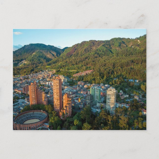 Bogotá y las montañas de los Andes Postkarte (Vorderseite)
