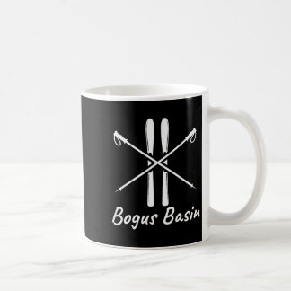 Bogus Basin Idaho Skifahrer Skistöcke Winter Kaffeetasse