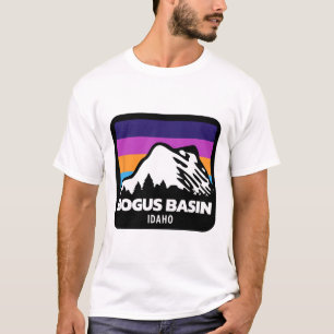 Bogus Sin Idaho Skifahren Snowboarden Berge Fami T-Shirt