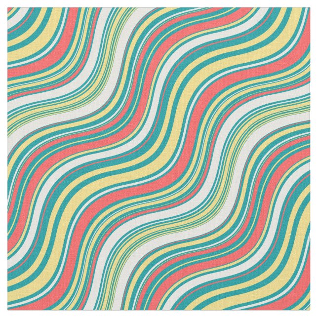 Bohemain Muster farbenfrohe moderne Gewebe blau ro Stoff (Nahaufnahme)