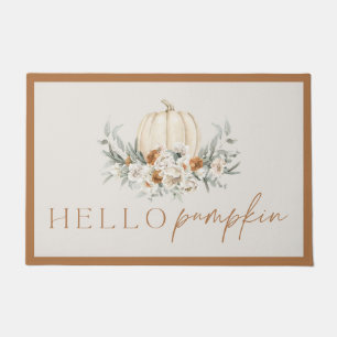 BOHEME Boho Terracotta Hello Pumpkin Herbst Herbst Fußmatte