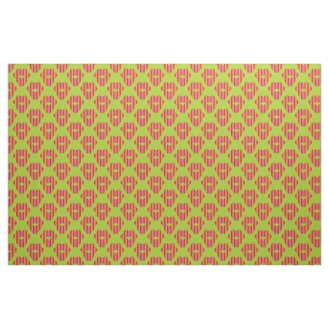 Boheme Lips on Green Stoff (Fat Quarter (45,7 x 55,9 cm))