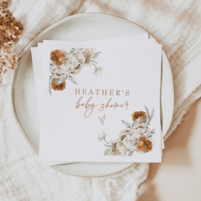 BOHEME Terracotta Bohemische Babydusche Serviette (Von Creator hochgeladen)