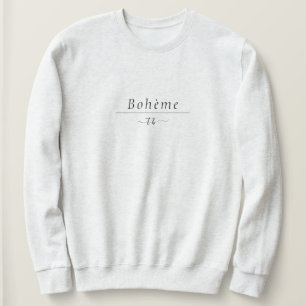 Bohème-Zollinitialen Sweatshirt