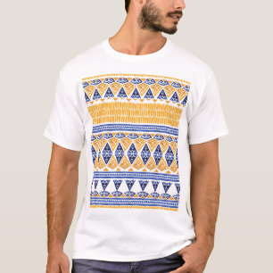Bohemian Aquarell: Nahtloses künstlerisches Muster T-Shirt