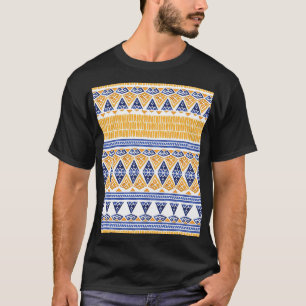 Bohemian Aquarell: Nahtloses künstlerisches Muster T-Shirt