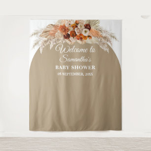 Bohemian arch verbranntes orange burgunder baby sh wandteppich