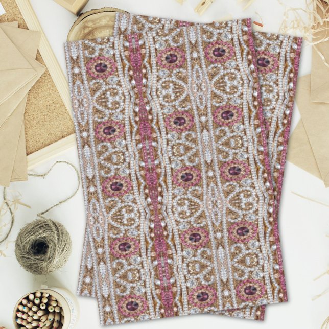 bohemian art Deko mode wine red burgundy Seidenpapier (bohemian art deco fashion wine red burgundy tissue paper)