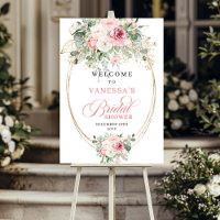 Bohemian Blush Rosen Brautparty Willkommen