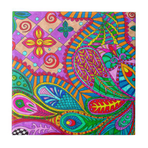 Bohemian Boho MOD Muster Fliese