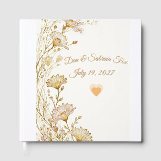 Bohemian, botanical style gästebuch