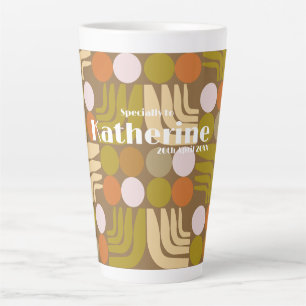 Bohemian Braun Grün Orange Milchtasse