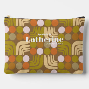 Bohemian Braun Grün Orange Zubehörtasche