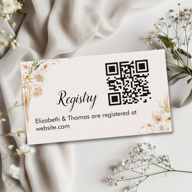 Bohemian Bridal Shower with Beige and Yellow Bloom Begleitkarte (Von Creator hochgeladen)