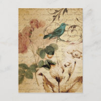 Bohemian Chic Paris Schriften Vogel französisch bo