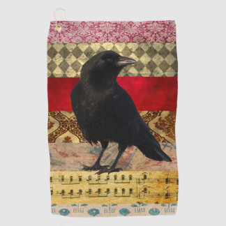 Bohemian Crow Golf Towel Golfhandtuch